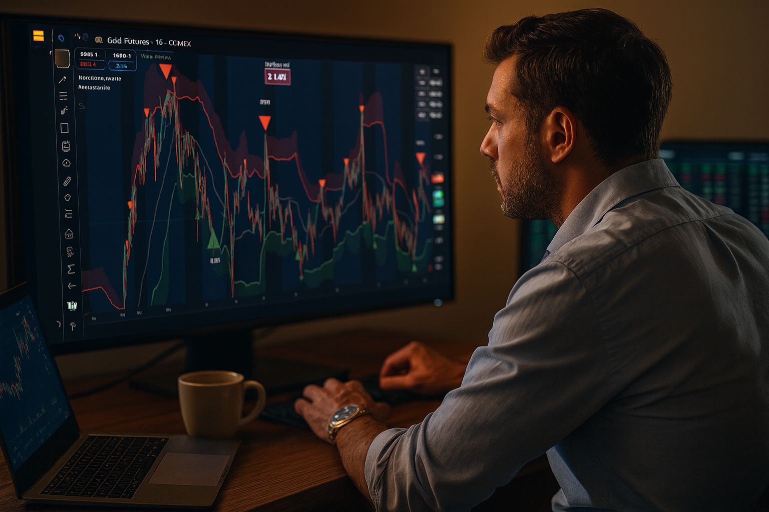 Trader using MeanCharts Pro